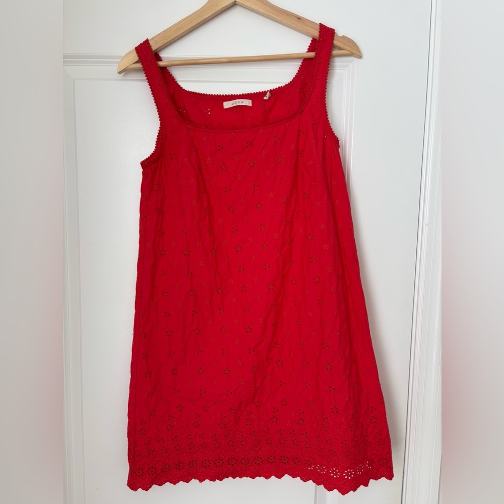 DOEN CARINA DRESS —SCARLET